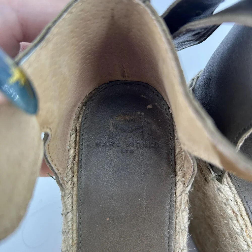 Marc Fisher Espadrille Sandals Shoes Womens Size 8 LTD MLAIDA Wedge Platform